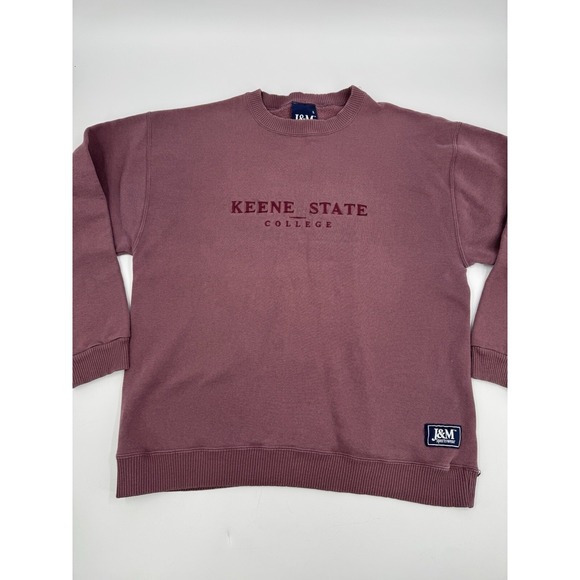 J&M Sportswear Other - Vintage J&M Sportswear Keene State College Sweatshirt Burgundy Made in USA L